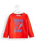 Retro-Slogan Amazon-Marke: RED WAGON Jungen Sweatshirt mit Colour Blocking-Slogan, Rot (Red 18-1664 Tcx), 152, Label:12 Years