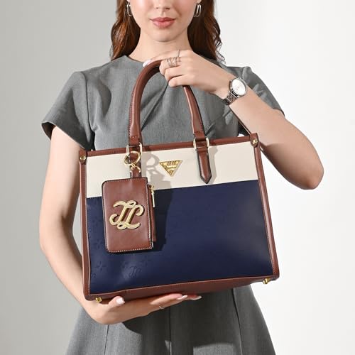 Image of Lavie Signature Women's Ithaca Colourblock Tote Handbag for Women | Tote Bag for Work | Ladies purse | Stylish Shoulder Bag | Gift for Women