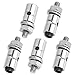 HobbyPark 20pcs Nylon Control Horns 20x11mm + 1.2x21mm Clevis + Pushrod Connector Linkage Stopper 1.3mm + 1.2 x 180mm Steel Z Style Pushrods Parts for RC Airplane Plane