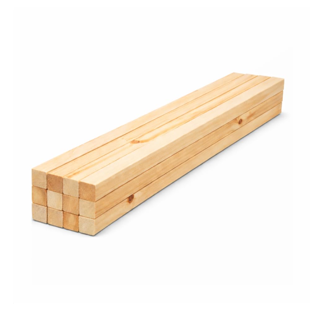 Timberz - Pinewood Sticks | 12 Pieces Wood Art Craft Wooden Sticks, Dowels, Pole Rods & Sweet Trees - 2 Feet-picture-22