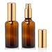 2 oz Amber Glass Spray Bottle with Atomizer for Essential Oils, Perfume, Fine Mist Spray (2 Pack)
