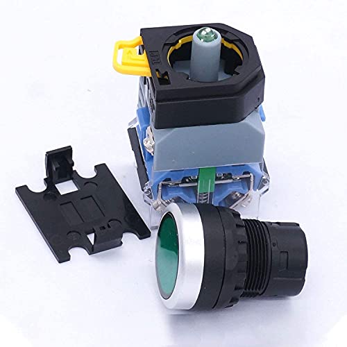 Interruptor DPST de 22 mm para panel de control con indicador LED verde 6
