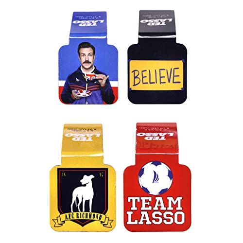 Marque-pages magnétiques Ted Lasso de Ata-Boy | Lot de 4