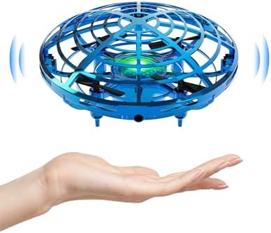 Kiztoys Mini Drohne für Kinder, UFO Fliegender Ball, Infrarot Induktion | Handgesteuertes Flugspielzeug, Geschenk für Jungen und Mädchen 6 7 8 9 10+ Jahre
