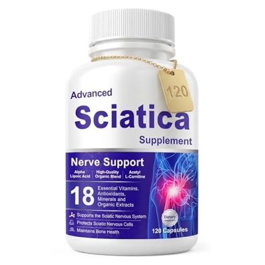 Sciatica Pain Soothing, Sciatica Ease Supplements with Alpha Lipoic Acid & Vitamin B Complex, 18 in 1 Premium Capsules-Maintain Bone Health, 120 Count