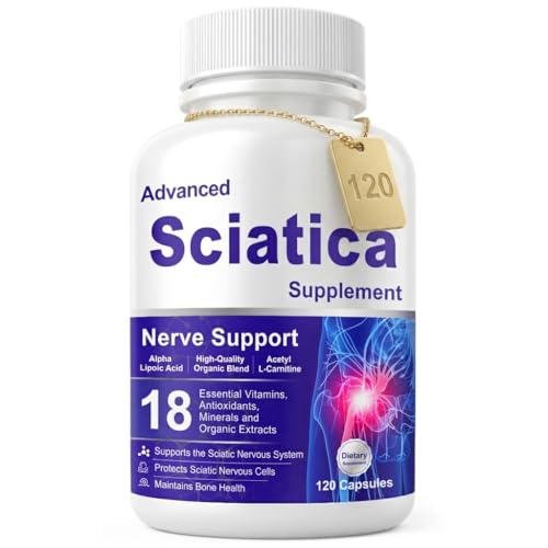 Sciatica Pain Soothing, Sciatica Ease Supplements with Alpha Lipoic Acid & Vitamin B Complex, 18 in...