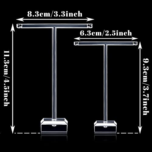 Support boucle d'oreille acrylique transparent fini les bijoux emmêlés - 3