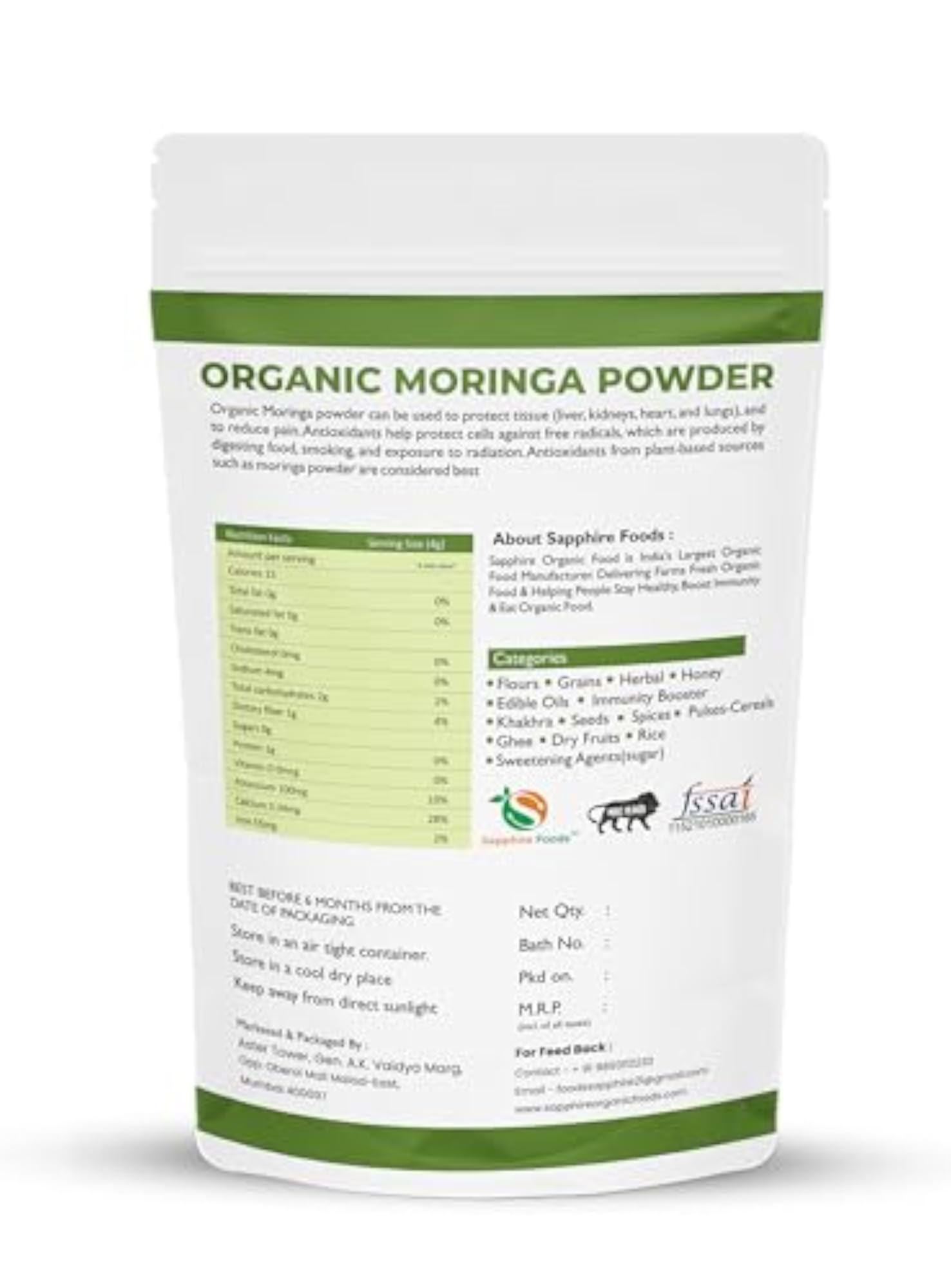 Algacart Spirulina Powder, 100% Natural High Protein Supplement
