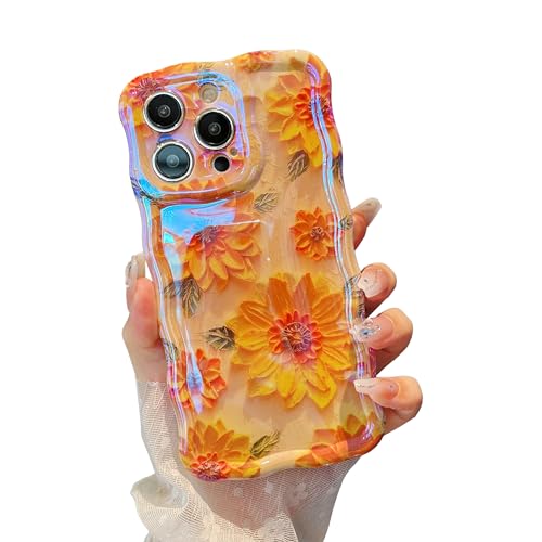 Coque iPhone 14 Pro motif floral jaune pour illuminer votre style en terrasse