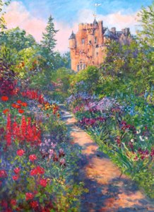 Château d'impression style écossais pour créer une ambiance feutrée et cosy dans votre bureau