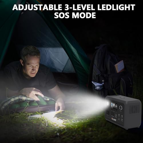 Portable Power Station 300W (Peak 600W), ALLWEI 256Wh Solar Generator with 60W USB-C PD Output, 110V Pure Sine Wave AC Outlet Backup LiFePO4 Battery for Outdoors Camping Travel Home Blackout 10 AI VOLT Generator Website 41Za9s5IXnL. SL500 AI VOLT Generator Website