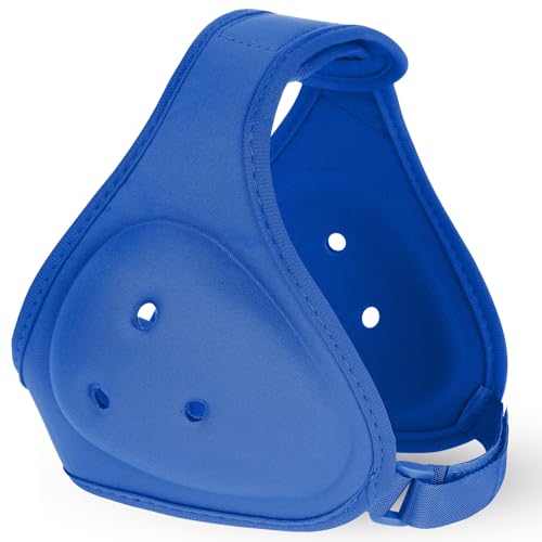 Tellegloww Wrestling Headgear for Adults Soft Grappling Headgear Adjustable Wrestling Ear Guard(Blue)