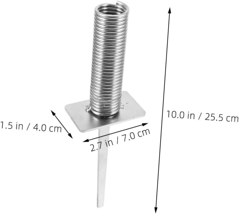 3pcs Soccer Training Ground Stakes with Spring Base, Football Flagpole Mount, Corner Flag Pole Fixing Spike for Agility and Field Marking Equipment