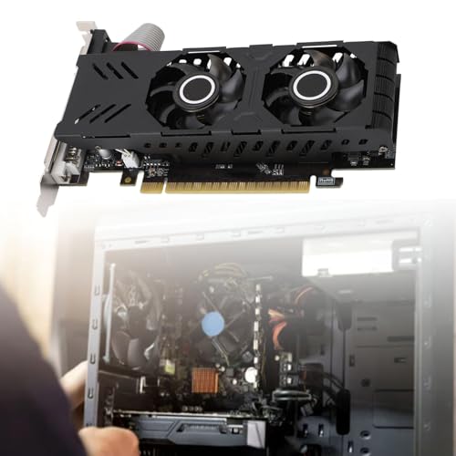 Image of GT750 4GB GDDR5 Computer Video Graphics Card, 128 Bit PC Gaming Graphics Card with Cooling Fan, PCI Express 3.0 x 16, DVI, VGA, HD Display Interface