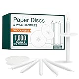 COMPLETE CANDLELIGHT VIGIL SET FOR ALL OCCASIONS: Our set includes premium quality congregational 5.75" x 1/2" candles and plain paper bobeche holders, perfect for church services, prayer vigils, memorials, and Christmas Eve ceremonies. Our comprehen...
