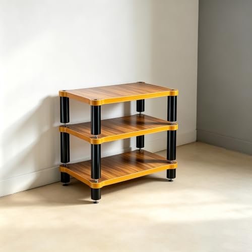 Soporte Tablero Madera Maciza y Aluminio para Equipos de Música 2