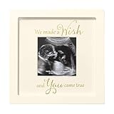 C.R. Gibson 'We Made a Wish and You Came True' Yellow Sonogram Picture Frame, 7'' x 7''