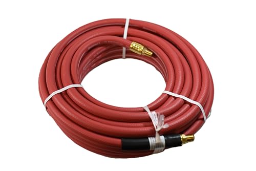 Continental 3/8" x 25' Red Rubber Air Hose 200 PSI - Made in USA
