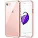 JETech Case for Apple iPhone 8 and iPhone 7, 4.7-Inch, Shock-Absorption Bumper Cover, Anti-Scratch Clear Back, Rose Gold