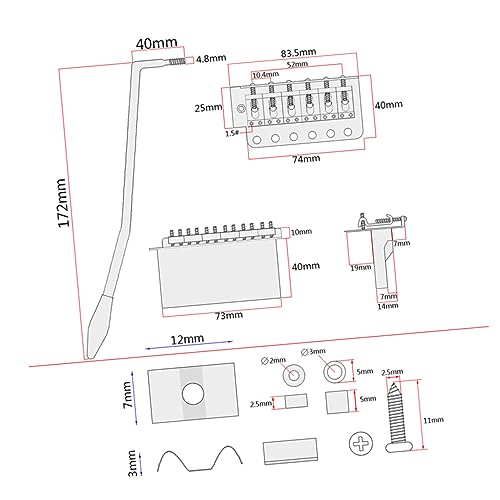 Kit guitare électrique DIY style ST blanc doté d'un vibrato fluide - 2
