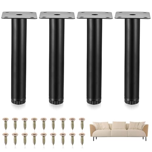4 Pz Piedini per Mobili Regolabili Altezza 0-15 mm, 15cm Piedini Regolabili per Mobili, Gambe per Mobili da Cucina, Piedi Regolabili per Mobili, Piedini in Metallo per Letto Divano Armadietto Tavolo