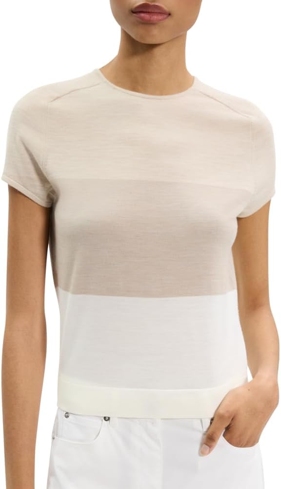 Theory Womens Color Blck Tee R - Image 7