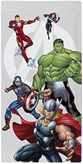 Marvel Avengers Official Disney Beach Bath Towel - 100Percent Cotton, Multi