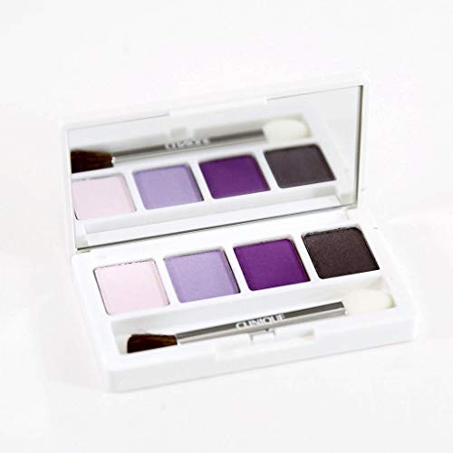 Clinique All About Shadow Quad in 4 Color Violets Purple Eyeshadow Travel Size