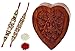 Purpledip memorabile Rakhi cesto per Brother: scatola mistero in legno a forma di cuore con design Rakhi & Roli Chawal Pack (RAKHI65)