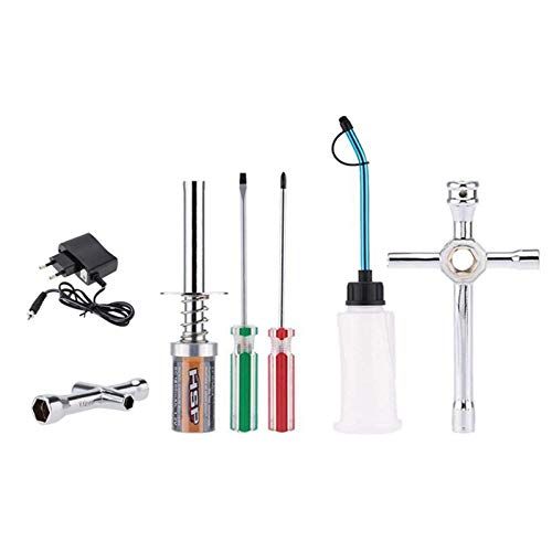 UxradG Nitro Starter Glühkerze Zünder Ladegeräte, RC Nitro Auto Starter Kit, Anzug für HSP RedCat 1/8 1/10 Nitro Auto Cover