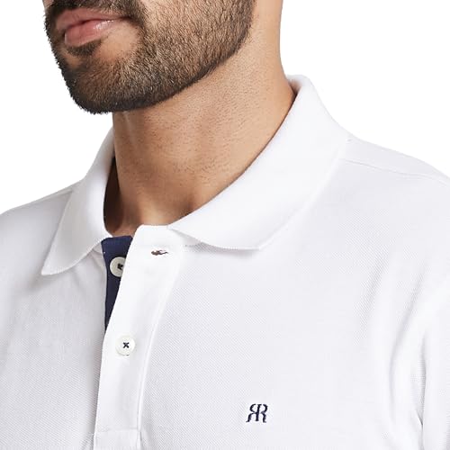 Image of Raymond Men Cotton Solid Regular Fit T-Shirt