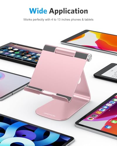 Support Tablette Réglable pour Éviter les Douleurs de Cou OMOTON Rose - 2