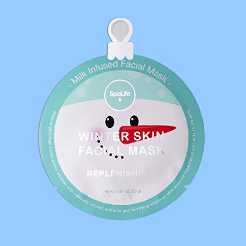 Spalife Winter Skin Facial Mask 12 Count W/ 4 Different Infused Ingredients #TOP3