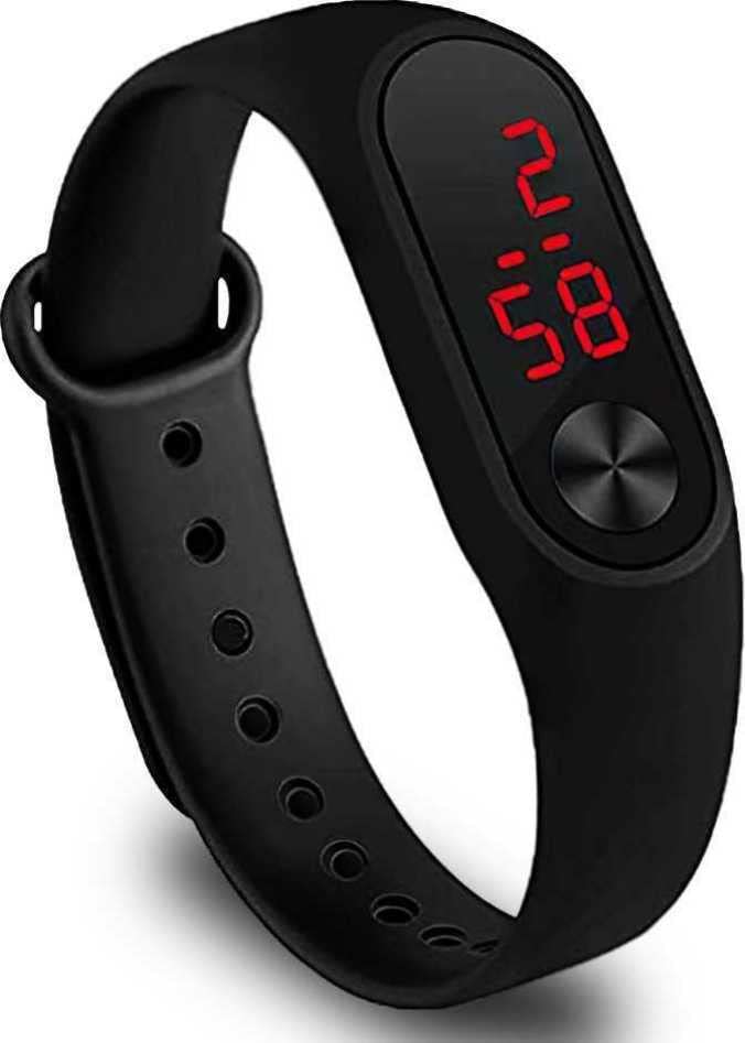 albino LED Band Watch (Black-Black) Digital (B0BL427R3K) Amazon Price History, Amazon Price Tracker