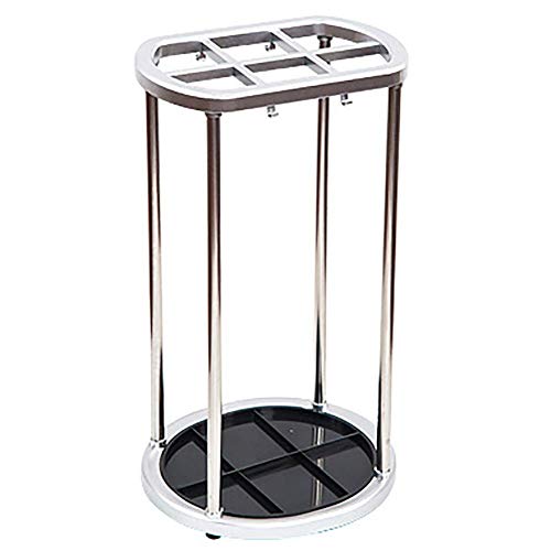 Unknow Paragüero de Acero Inoxidable de Gran Capacidad, paragüero Interior con Ruedas para Restaurante de Edificio de oficinas de Hotel (tamaño: S)