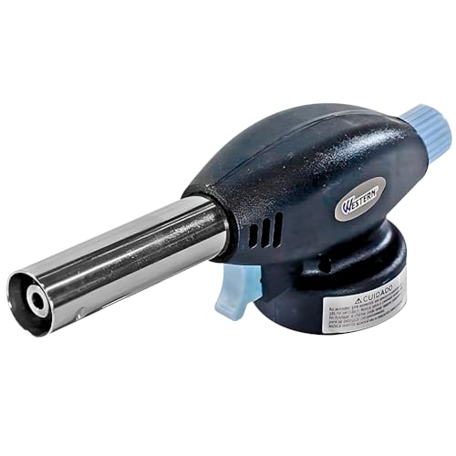 Western Maçarico Portátil Profissional Encaixe 17 X 6 X 4. 8 Cm 6019 Preto