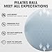 PAETA Pilates Ring Set – 14” Magic Circle (38 lbs Resistance), 9.8” Pilates Ball, 5 Resistance Bands, and Exercise Guide Included for Home Workouts(Black)