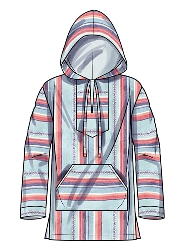 image for Simplicity SS9759A Easy-to-sew Children's, Teens' and Adults' Hoodie S