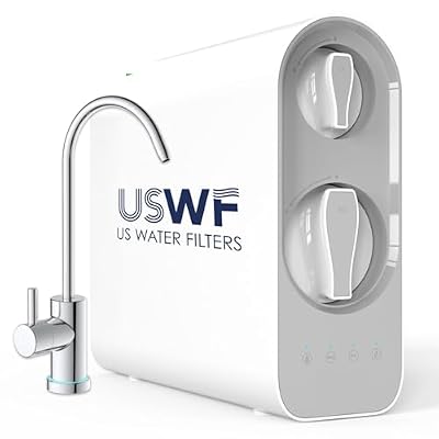 USWF Tankless Reverse Osmosis System Under Sink, RO Water Filtration System, Reduce PFAS, 600 GPD, 2:1 Pure to Drain, BPA Free, TDS Reduction, Space-Saving Design, Smart LED Faucet