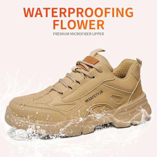 Image of Steel Toe Shoes for Men Puncture Proof Indestructible Industry Construction Work Shoes Lightweight Comfortable Breathable Steel Toe Safety Sneakers
