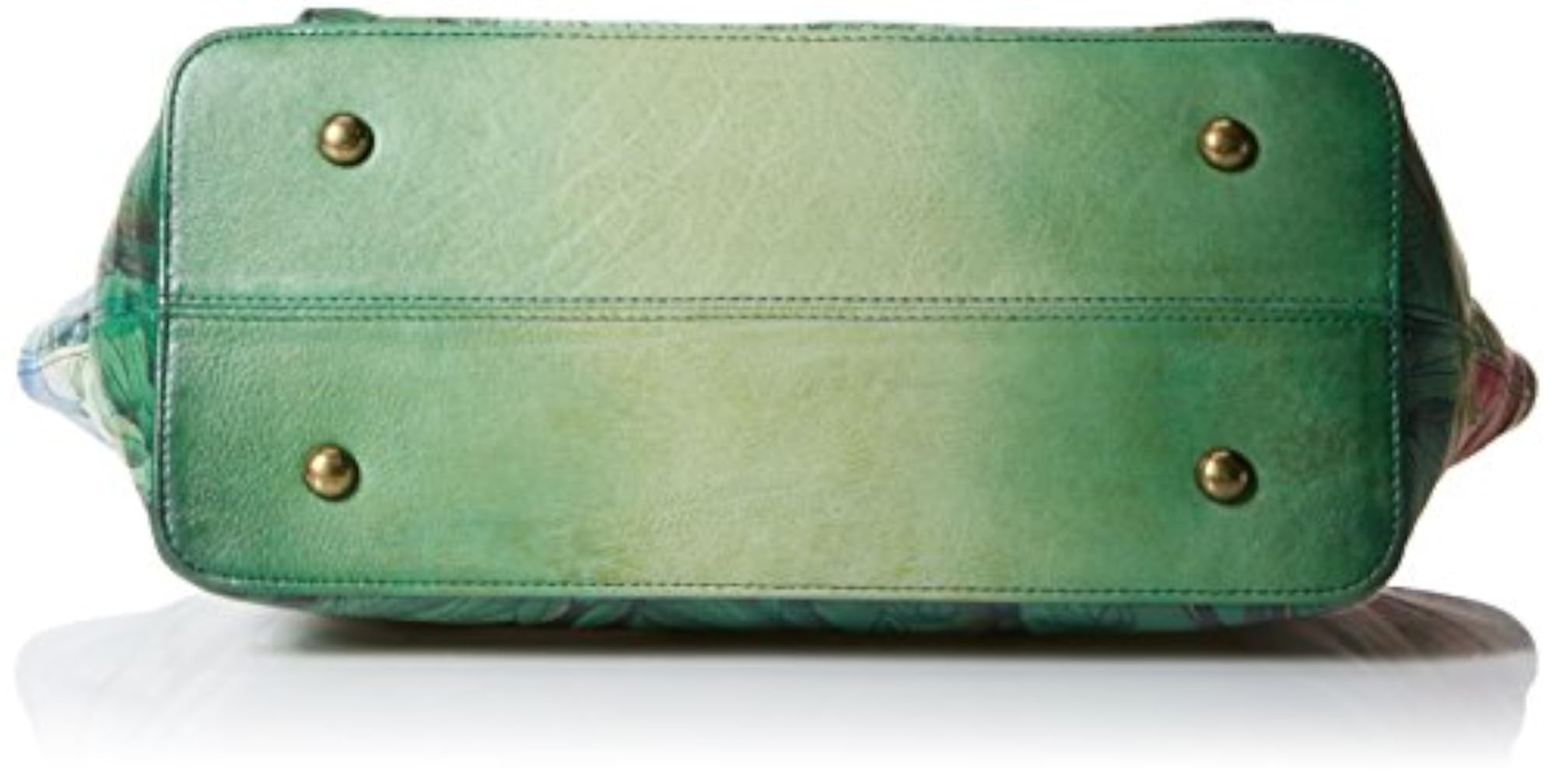 Hand Painted Leather Women's East West Organizer Tote