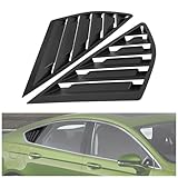 HECASA Side Window Louvers Compatible with 2013-2020 Ford Fusion/Mondeo Air Vent Scoop Shades Cover Blinds Trim ABS Plastic Black 2Pcs