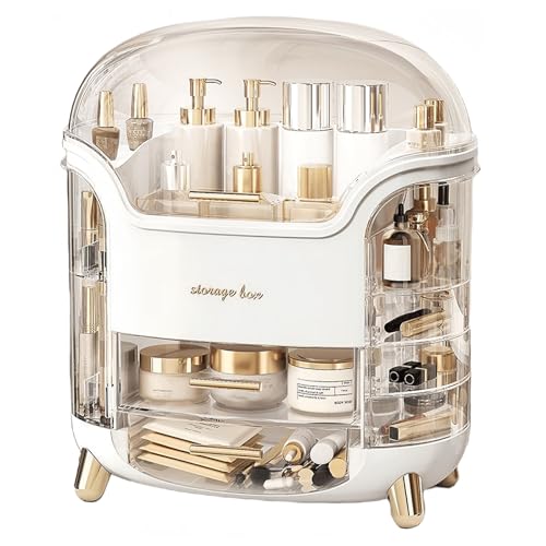 Large Clear Makeup Organizer for Vanity and Bathroom
