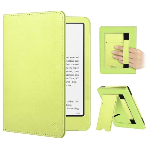 Image of Fintie Case for 7 inch /6.8 inch Kindle Paperwhite(12th /11th Generation-2024 /2021) and Kindle Colorsoft Signature Edition -Slim Foldable Stand Cover Auto Wake /Sleep for Paperwhite 2024, Citrus