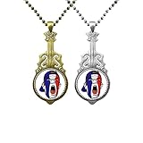 Liefermenge: 2 Gitarren-Anhänger (Bronze × 1 / Silber × 1)