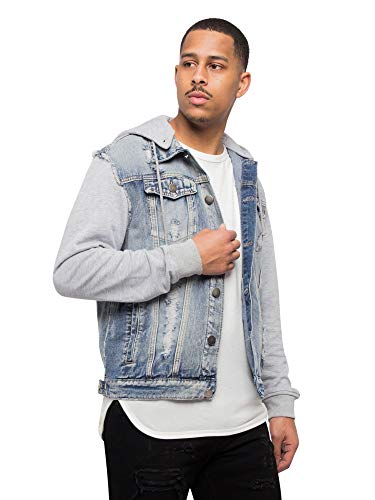 Image of VICTORIOUS Men's Distressed Denim Jacket