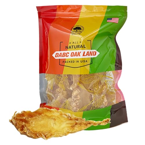 Dried Fish Maw,Rich in Collagen Skin Beauty Cuisine Tonic Dried Seafood Fish GlueNew Zealand Cod Fish Maw Hua Jiao Large 16oz/bag