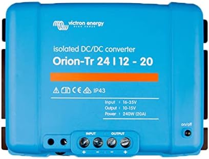 Victron Energy Orion-Tr IP43 24/12-Volt 20 amp 240-Watt Isolated DC-DC Converter