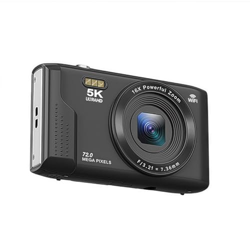 Cámara Digital Tangxi 5K 72MP WiFi 16X Zoom Negra miniatura 1