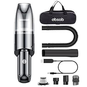 absob Cordless Vacuum Cleaner Mini Portable Handheld Car Seat Hoover 9000PA Powerful Suction Hand Vac Wet Dry…